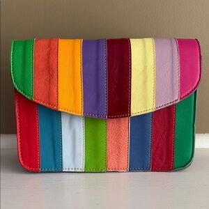 Multicolor Striped Women's Bag